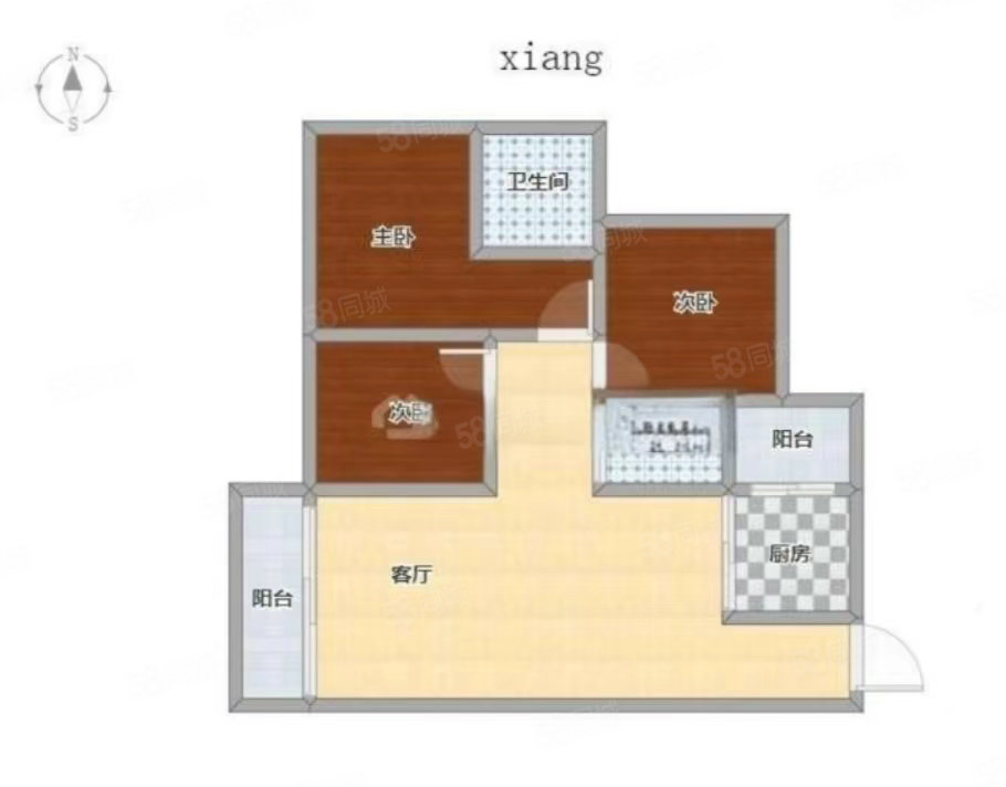 香江水岸新城(公寓住宅)3室2厅2卫141㎡南北108万