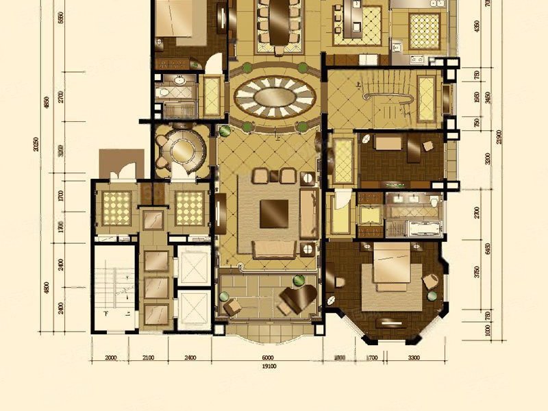 c21星河湾~大复式单价7.1万客厅挑高7米 八角窗敞亮通透