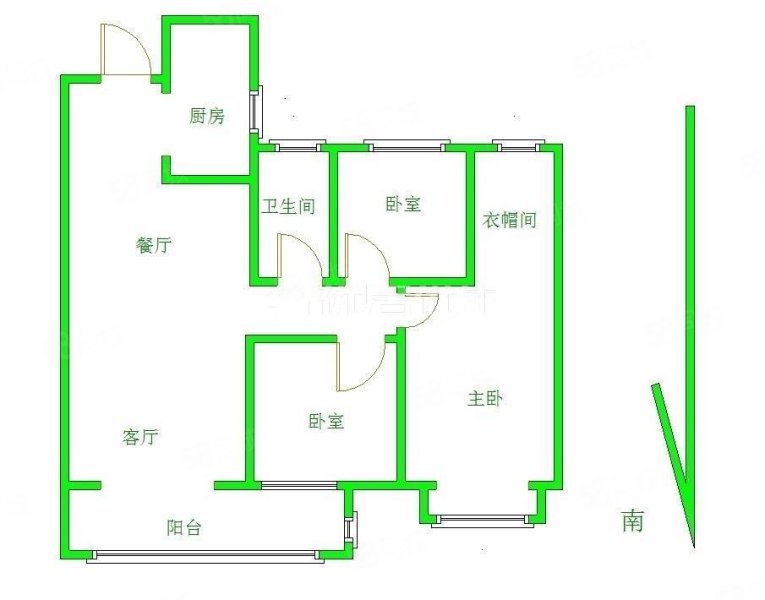 东庐3室2厅2卫105㎡南北65万