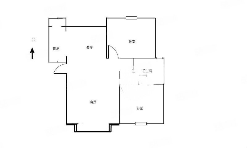 荣御蓝湾(公寓)2室2厅1卫88㎡南北112万