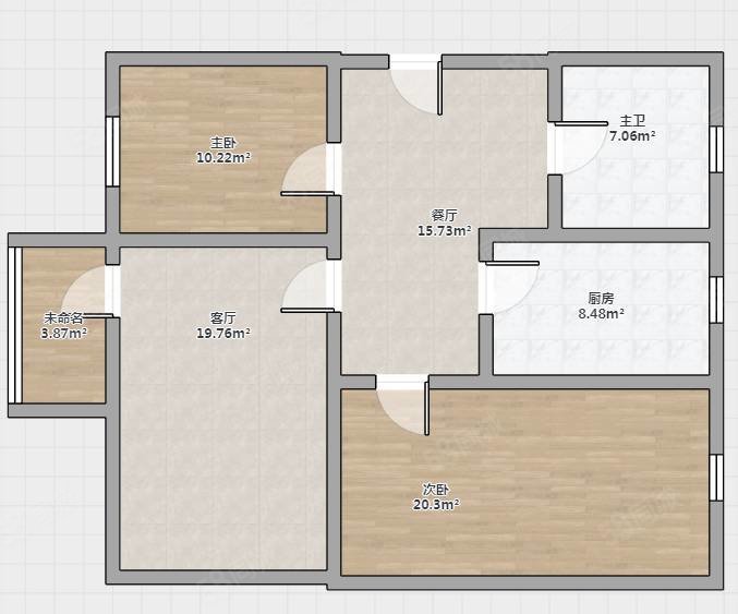 公安局家属院3室2厅1卫137㎡南北75.5万