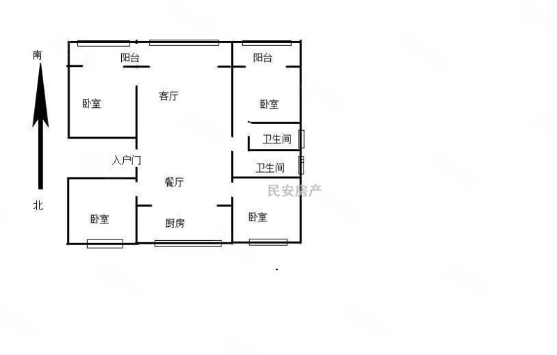 皖新国玺3室2厅2卫141.81㎡南北136万