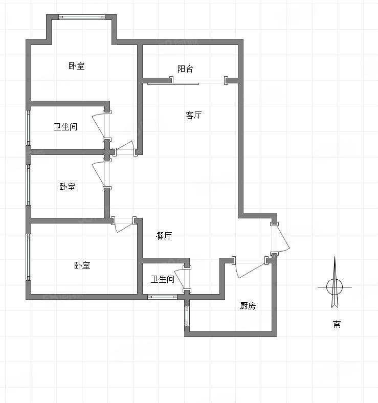 东海阿特豪斯3室2厅2卫118.86㎡南北102万