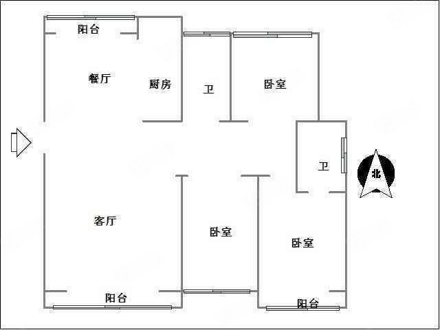 博丰明钻3室2厅2卫142.1㎡南北74.9万