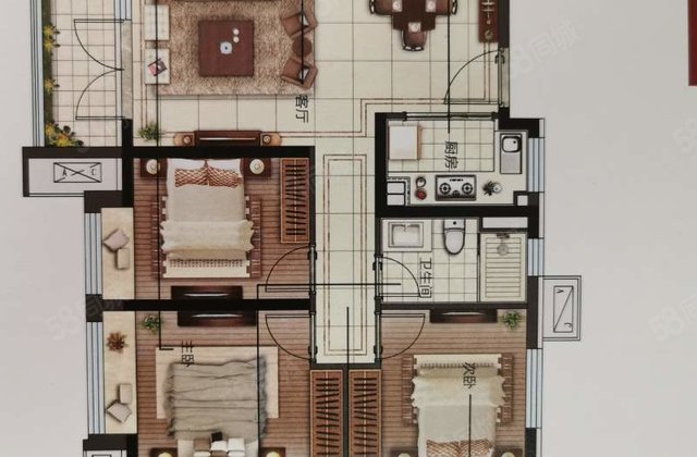 东昌天悦3室2厅1卫