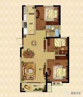 鑫源住宅区3室2厅1卫114㎡南北56万