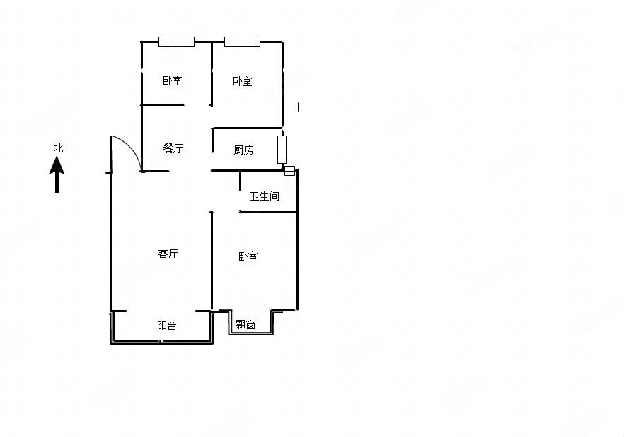 名门世家(原阳)3室2厅1卫118㎡南北52万