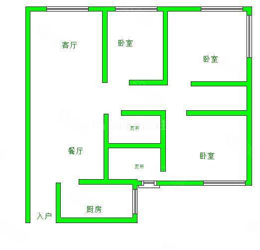 四川绵阳高新区普明启明星星座南方向3室2厅2卫100.98㎡总价102万