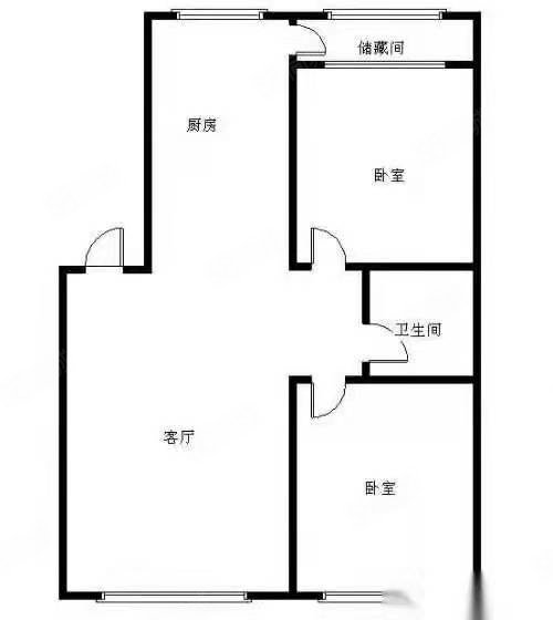 金洲苑2室2厅1卫95㎡南北68万