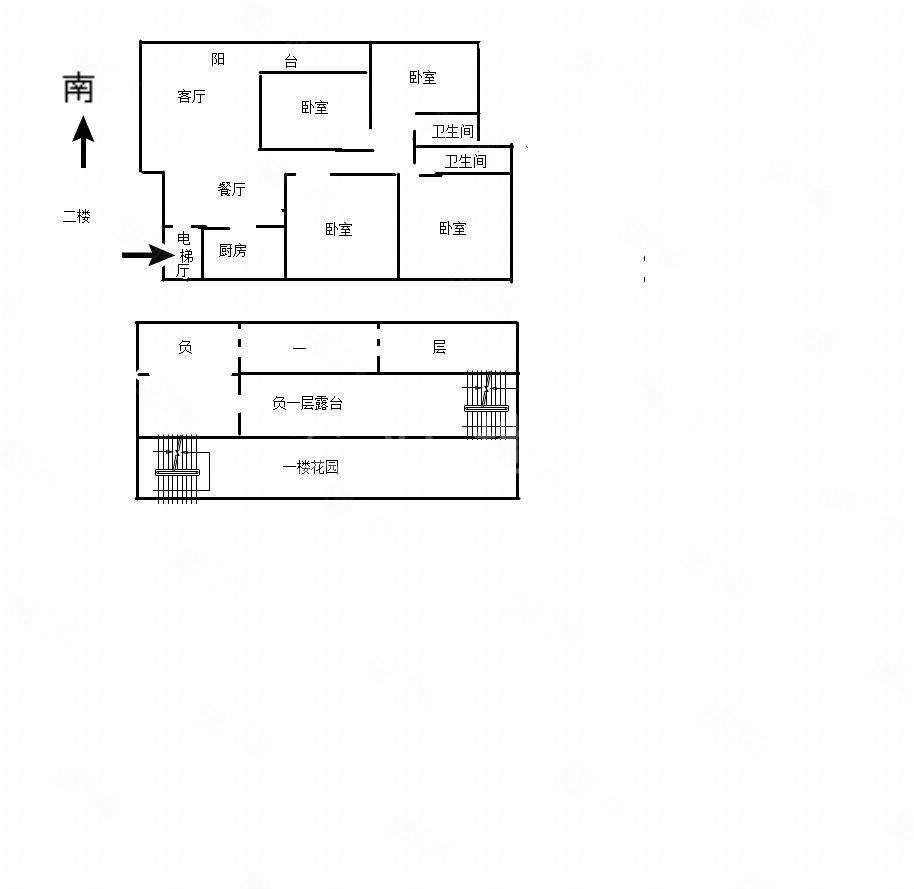 港中旅公元7室3厅2卫300㎡南北175万
