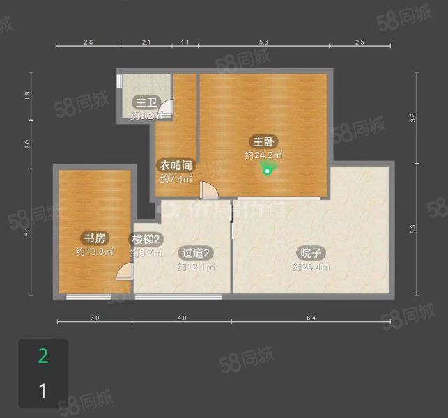 九洲云栖湖5室2厅3卫130㎡西南288万