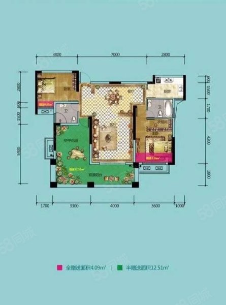 水晶城3室2厅1卫77.08㎡南49.8万