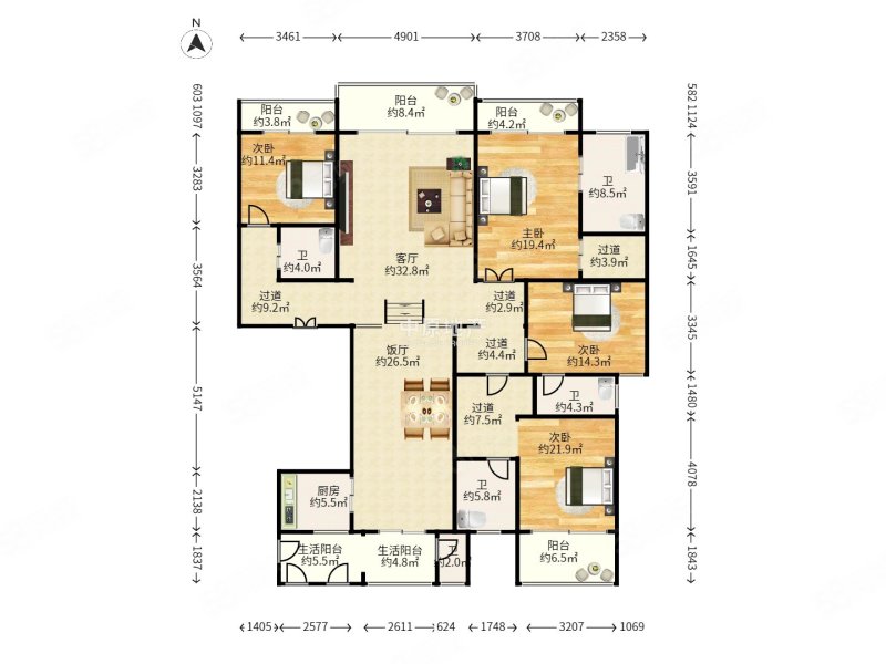 星河湾6号6期交通便利采光很好
