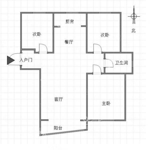 东方骏景3室2厅1卫115㎡南北81万