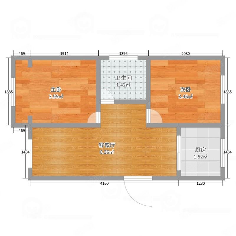 丽山小区2室2厅1卫88.5㎡南北31万