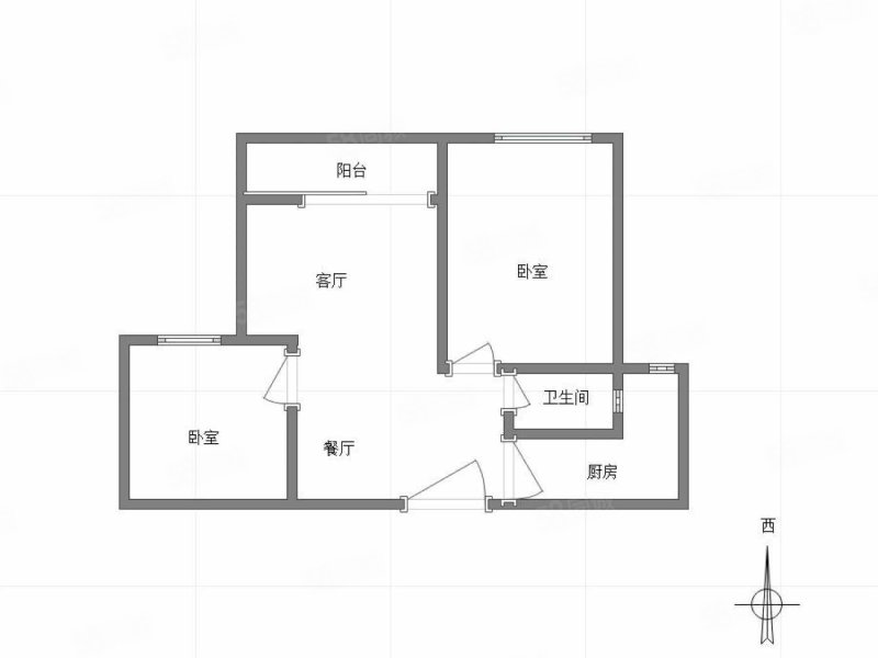 融汇温泉城未来里2室2厅1卫83㎡南92.7万