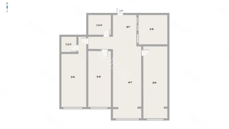 文凤苑3室2厅2卫125㎡南北95万