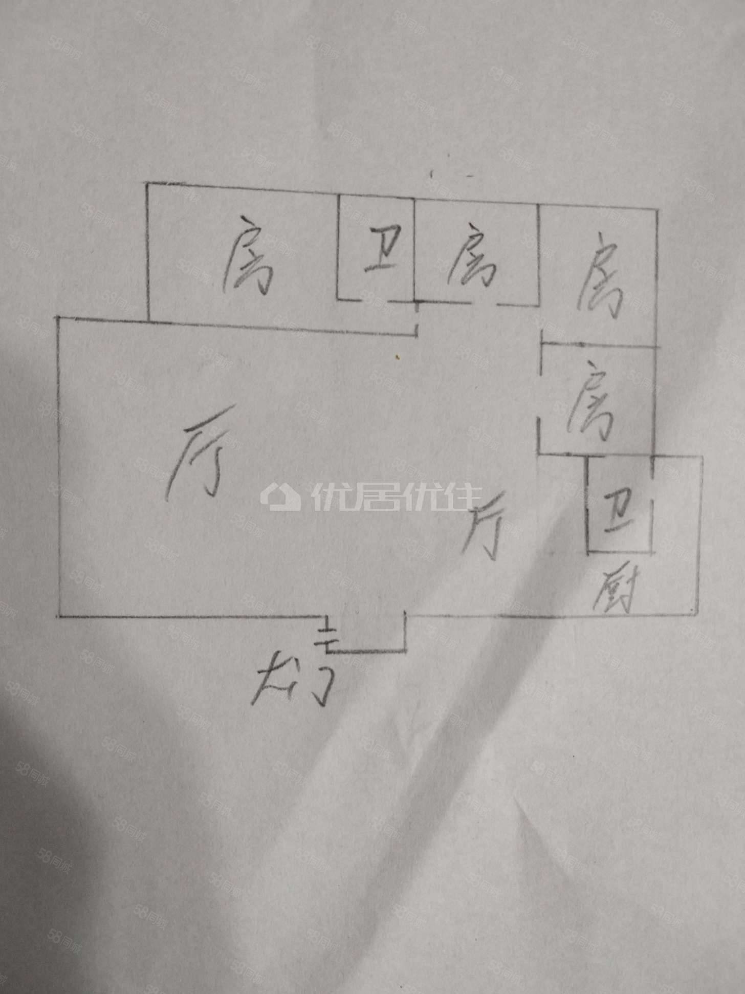 鸾东小区4室2厅2卫148㎡南北86万