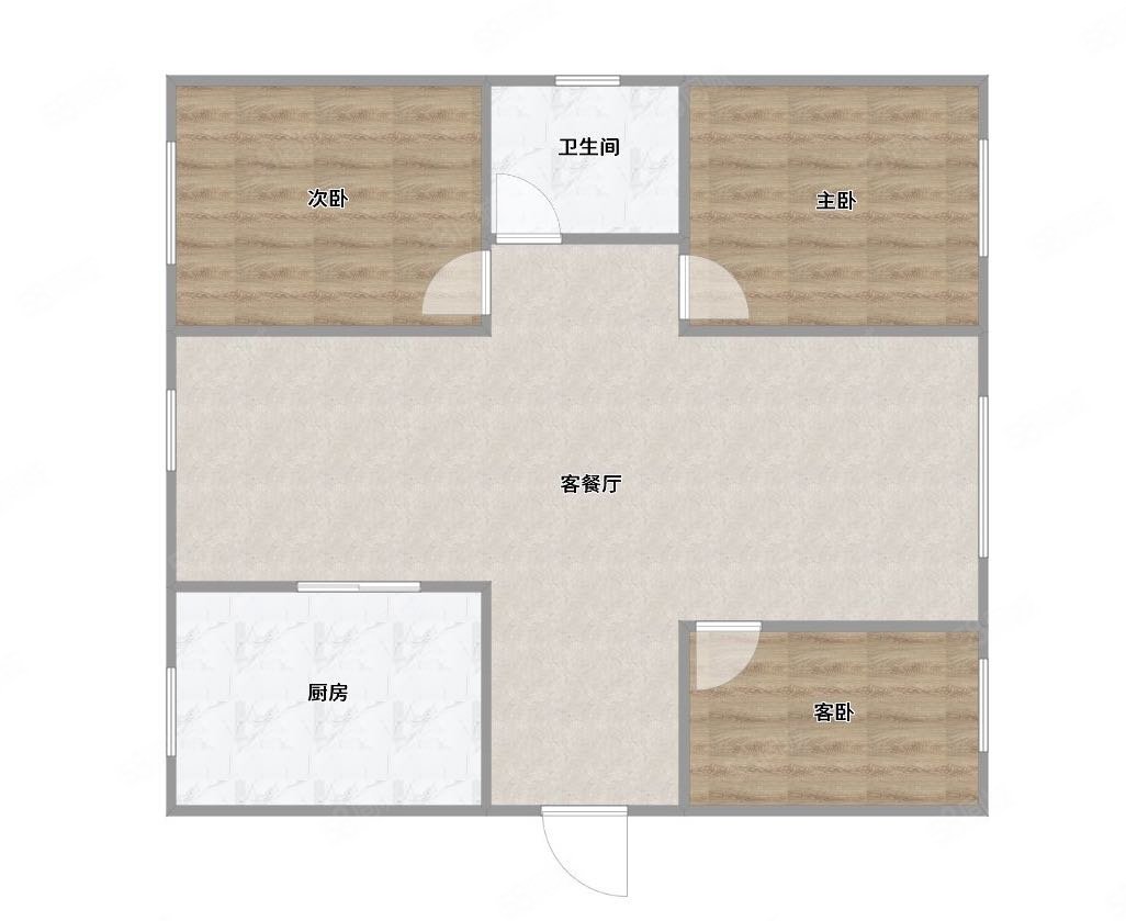 福泉人家3室2厅2卫123㎡南48万