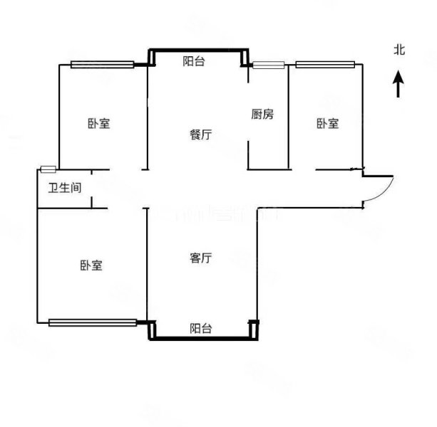 海亚金域湾东苑3室2厅1卫111㎡南北61.5万