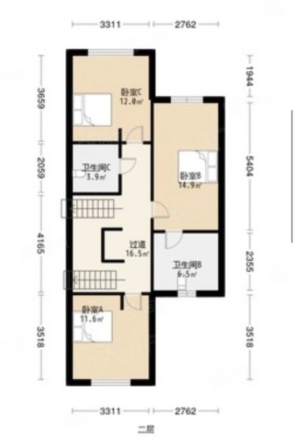 绿宝馥庭5室3厅4卫223.92㎡南北2200万