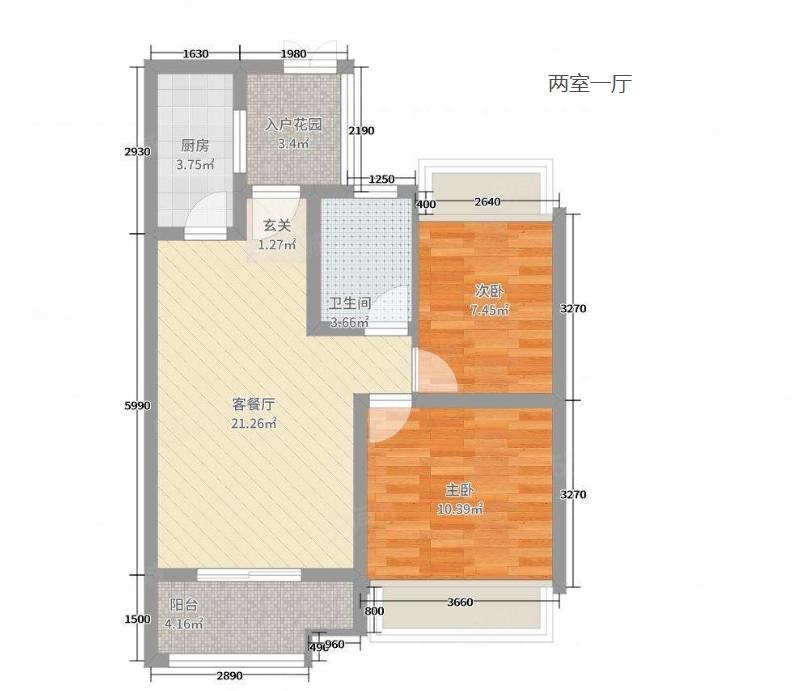 金色阳光花园3室2厅2卫130㎡南北258万