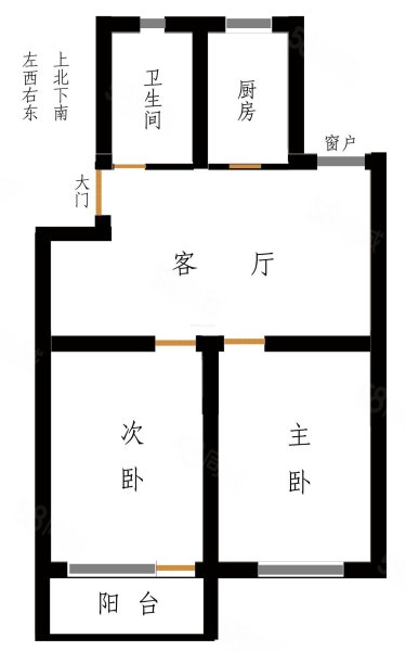 师范校家属楼2室1厅1卫94㎡南北29.8万