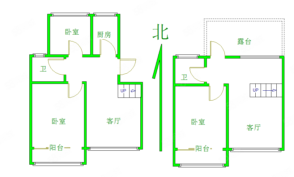 阳光水岸3室2厅2卫165㎡南北68万