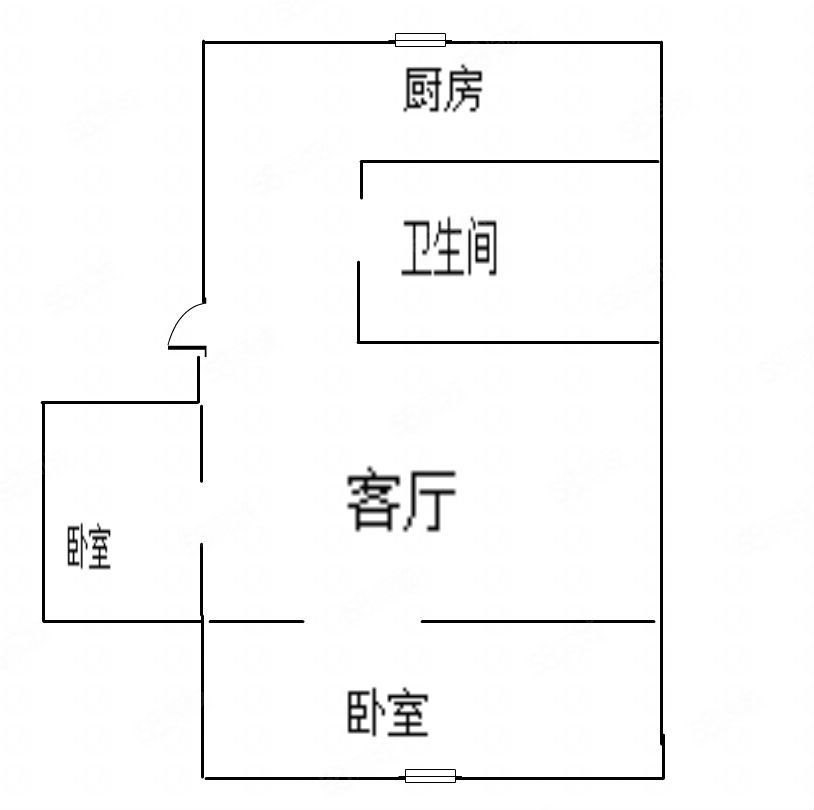 共济新家园2室1厅1卫48.22㎡南北25.9万