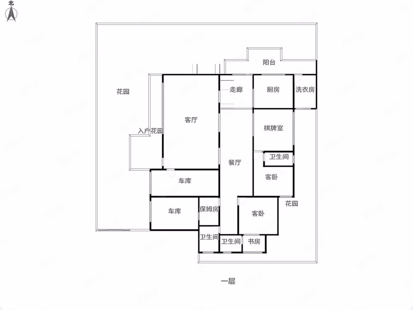 锦丽园别墅5室3厅4卫233㎡南北498万