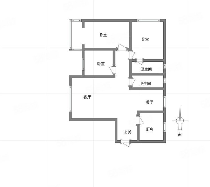 荣州苑商务楼3室2厅2卫141㎡南北100万