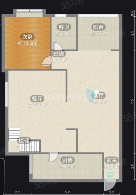 花果园R区1区4室2厅2卫219.46㎡西北160万