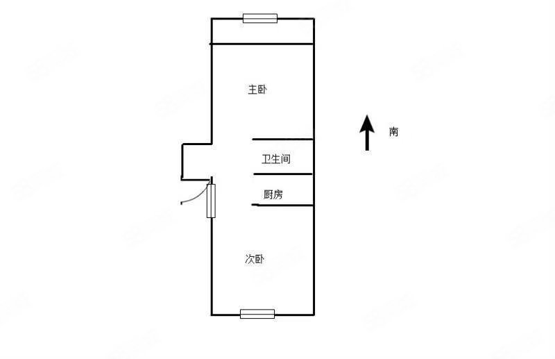 上南七村2室1厅1卫51.74㎡南北253万