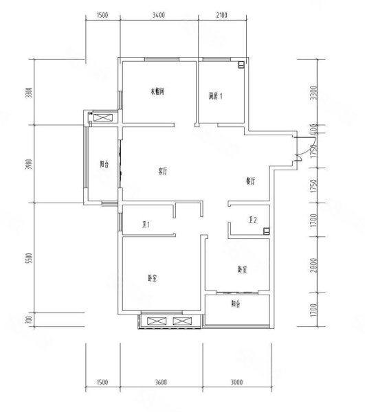 枫林学府3室2厅1卫112.27㎡南北123万