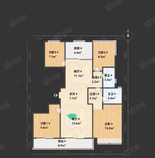 保利天悦(一期)4室2厅2卫122.52㎡南410万