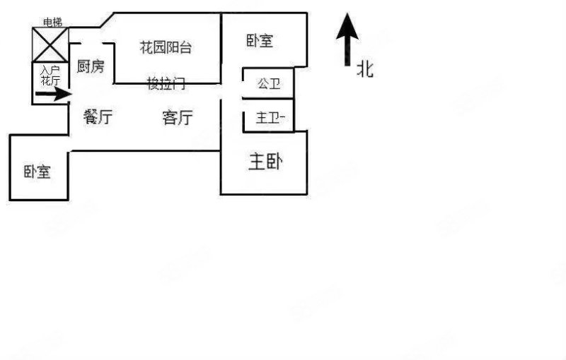 格林绿城3室2厅2卫126㎡南北80万