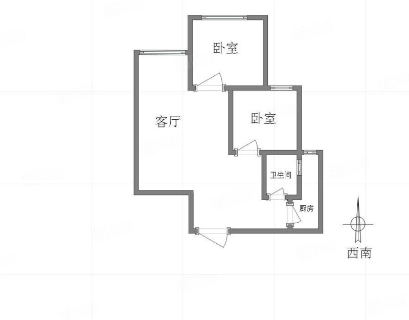 正源福源2室2厅1卫75.72㎡南73万