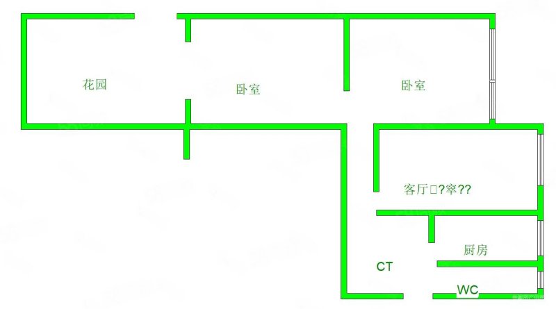 抚琴西北街26号院2室2厅1卫65.19㎡南北109万