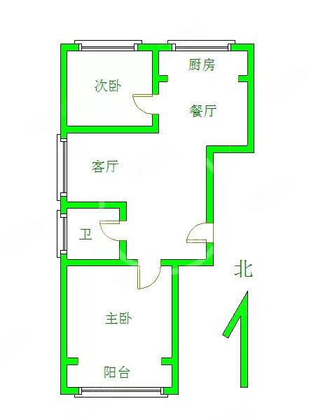 和平花园2室2厅1卫92.83㎡南北73.5万