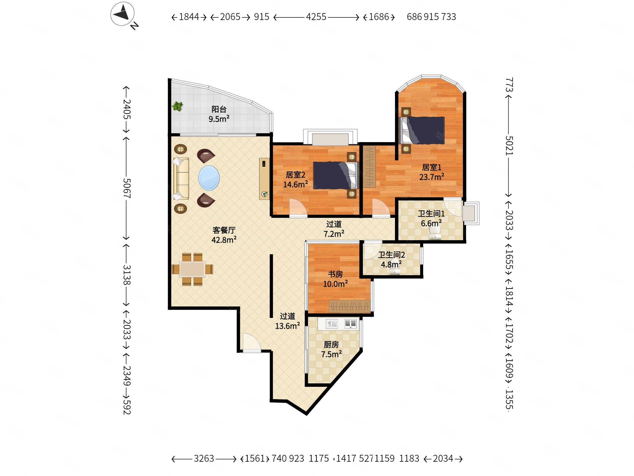 【10图】蓝湾半岛精装5房 企业力荐诚意出售,绿景蓝湾半岛-深圳58同城