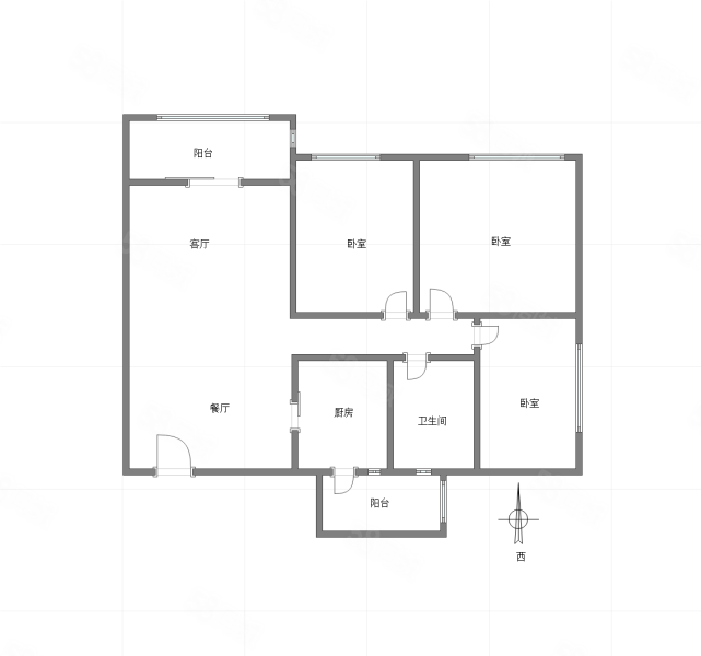 恒大雅苑3室2厅1卫93㎡西82万