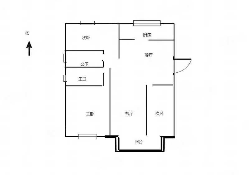 中环荣域3室2厅2卫122㎡南北83万