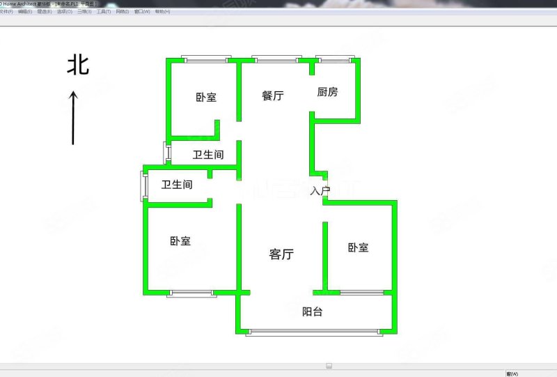 政衡学府3室2厅2卫147㎡南北108万