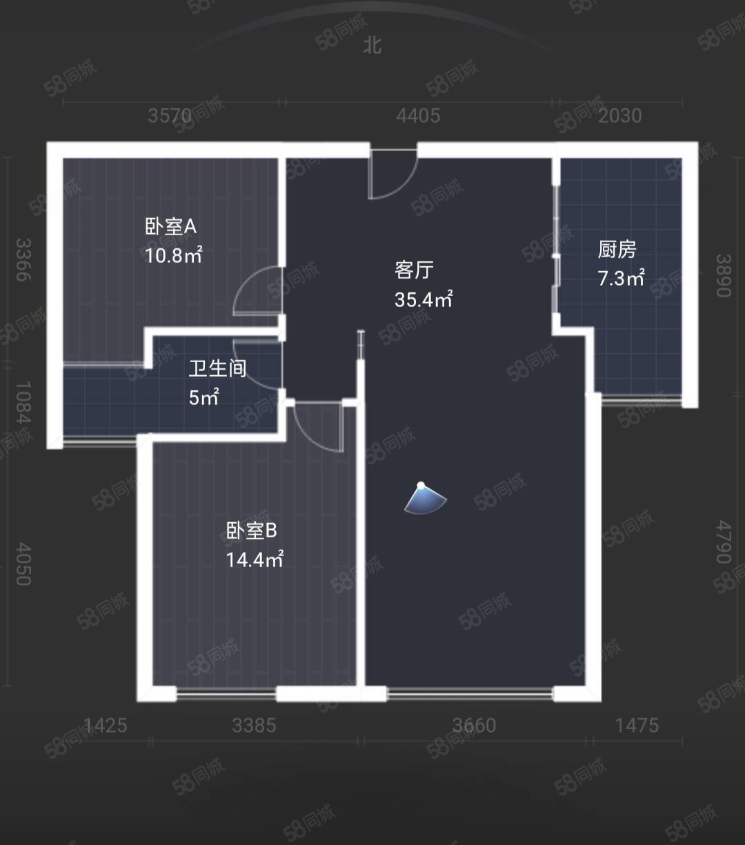 保利中央公馆4室2厅2卫131㎡南北73.8万