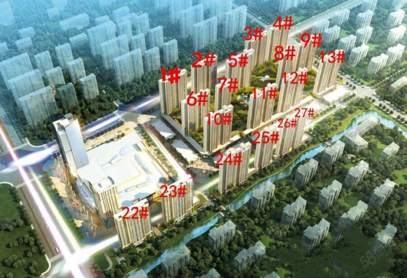 宝龙城市广场(1-13栋)4室2厅2卫125㎡南北98万