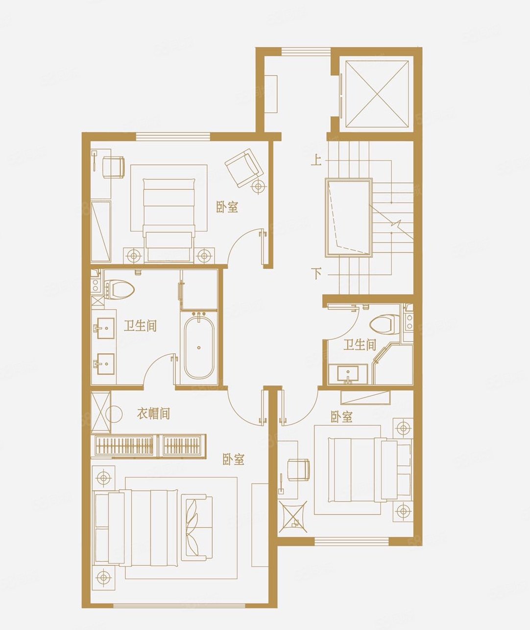 国风长安西四环边精装上叠拼带独立电梯带200平花园