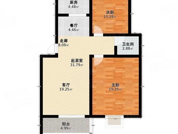 城东小区(无为)2室2厅1卫81㎡南北39.6万