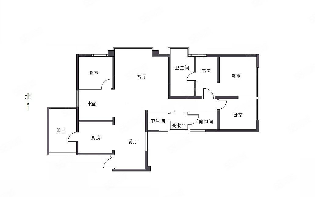 翠湖师大旁!品质大平层(版筑翠园)明星户型 豪装4室 带车位