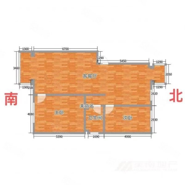 邮电二小区2室1厅1卫82.5㎡南北62万