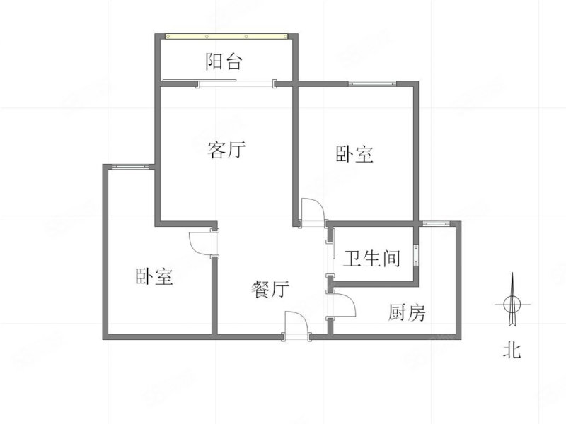 光华可乐小镇(B区)2室2厅1卫76.03㎡东80万